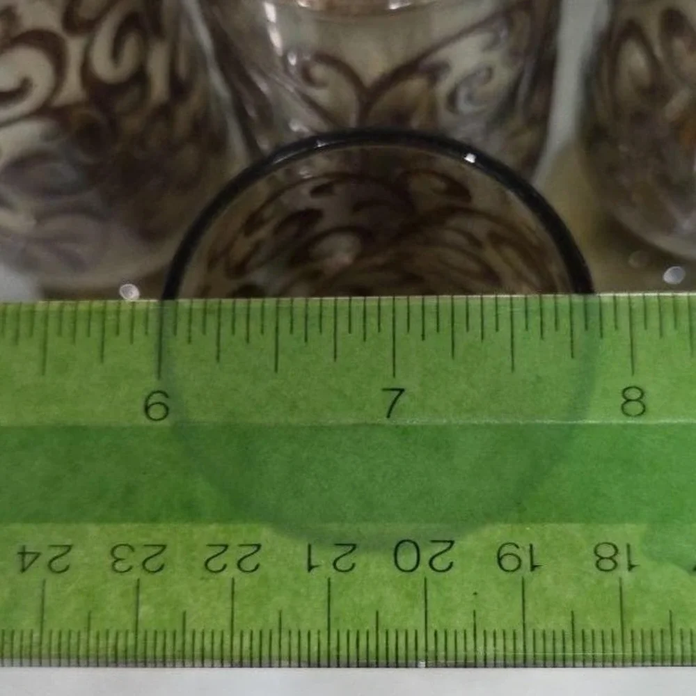 Libbey Prado Tawny Brown Juice Glasses, Set of 4, Vintage‎ Footed Stemware